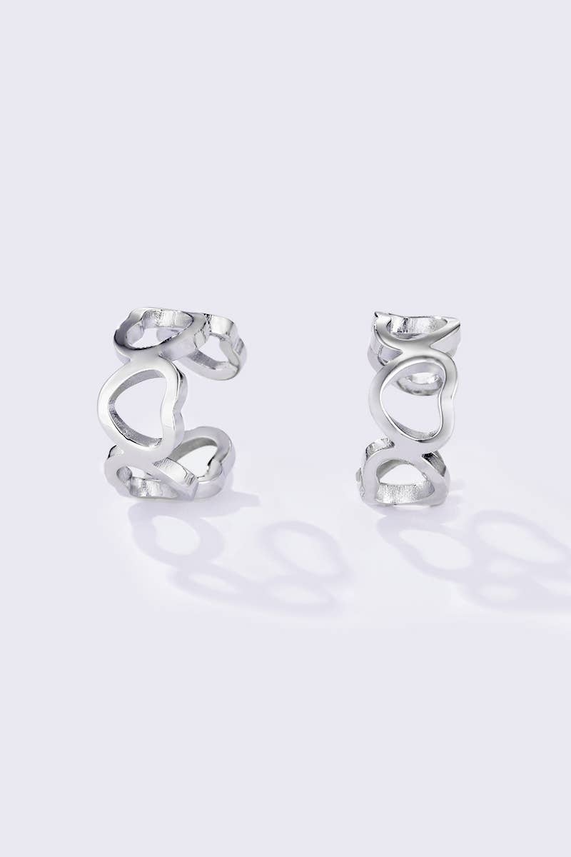 Earcuffs em aço inoxidável