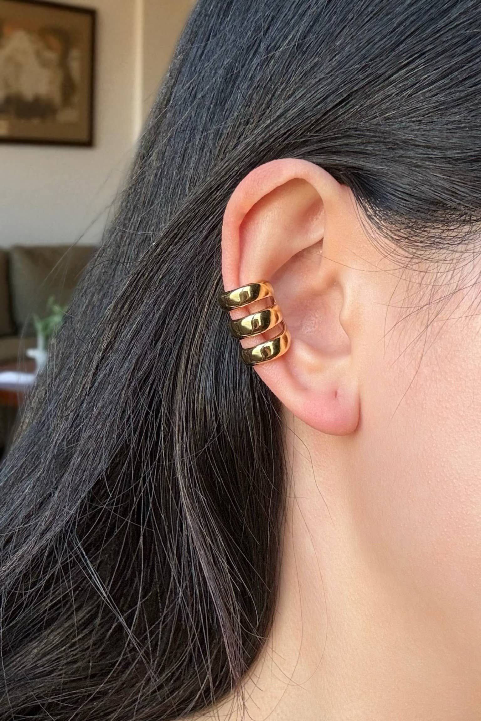 Brincos em aço inoxidável