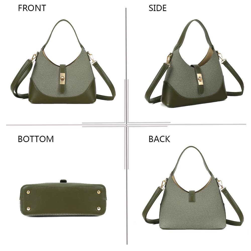 bolsa com linhas suaves e design equilibrado