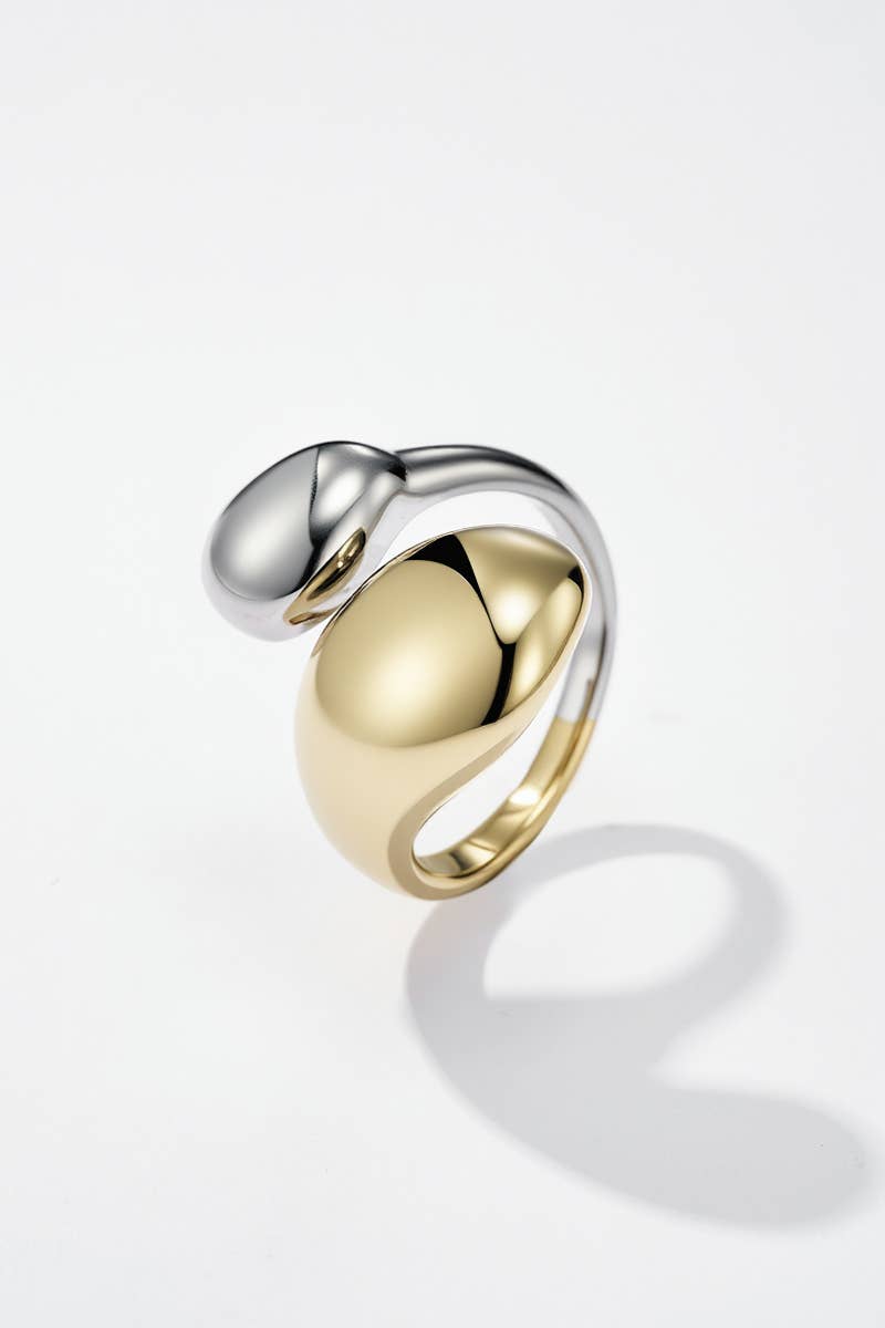 Anel em aço inoxidável