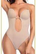 Body string com costas abertas e alças transparentes/