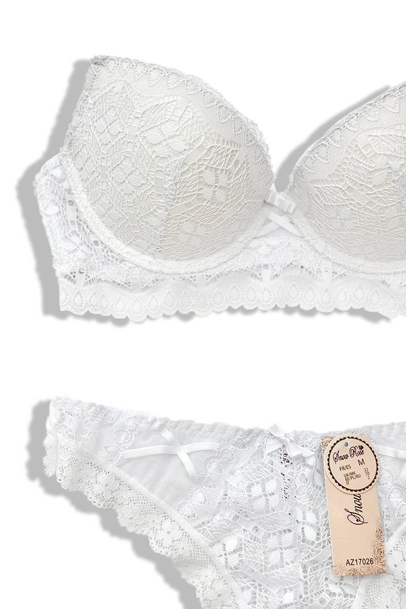 Conjunto de sutiã com aro e bojo + calcinha fio dental