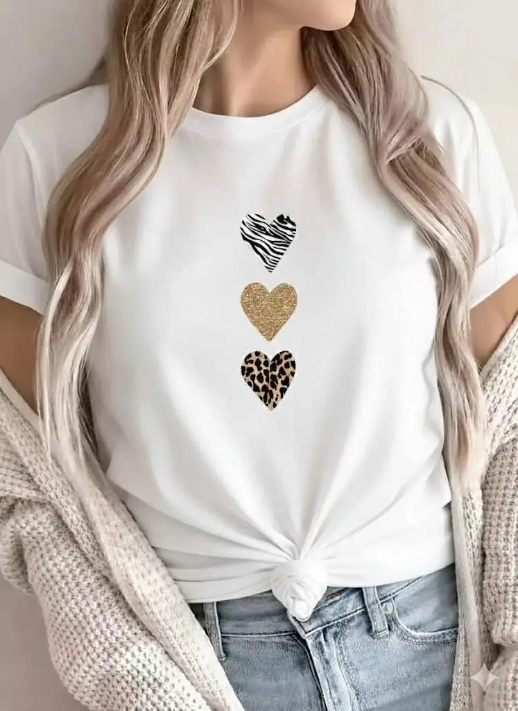 T-shirt estampado 100%  Algodão