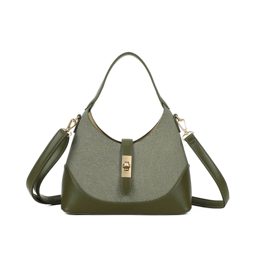 bolsa com linhas suaves e design equilibrado