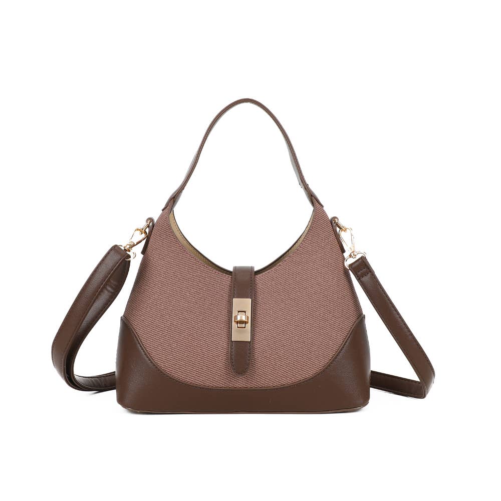 bolsa com linhas suaves e design equilibrado